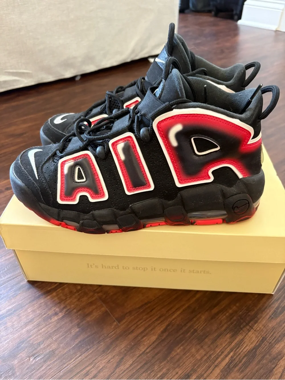 Nike Air More Uptempo 96’ Laser Crimson Sneakers
